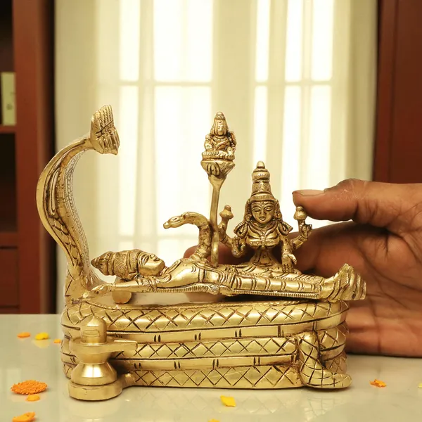 Antique_Brass_Vishnu_Laxmi_Narayana_Murti_For_Pooja,_Office_Desk,_Gift