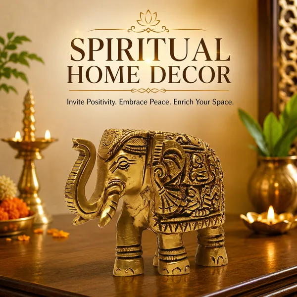 Antique_100%_Pure_Brass_Elephant_Statue_For_Home,_Office_Table_And_Gift_Article,_Animal_Decorative_Showpiece_Figurine_Article