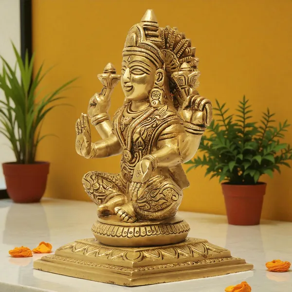 Antique_Brass_Lakshmi_Devi_Idol_For_Pooja