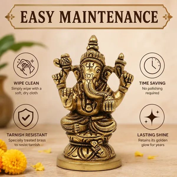 Antique_Brass_Ganesh_Idol_For_Home_Pooja_,Ganesh_Murti_For_Gift_Vinayaka_Idol_Vinayagar_Statue_For_Home_Decor,_Office_Desk,_Showpiece,_House_Warming