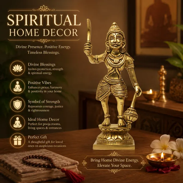 Antique_Brass_Karuppasamy_Idol,_Karuppaswamy_Statue_For_Pooja,_Home_Decor,_Showpiece
