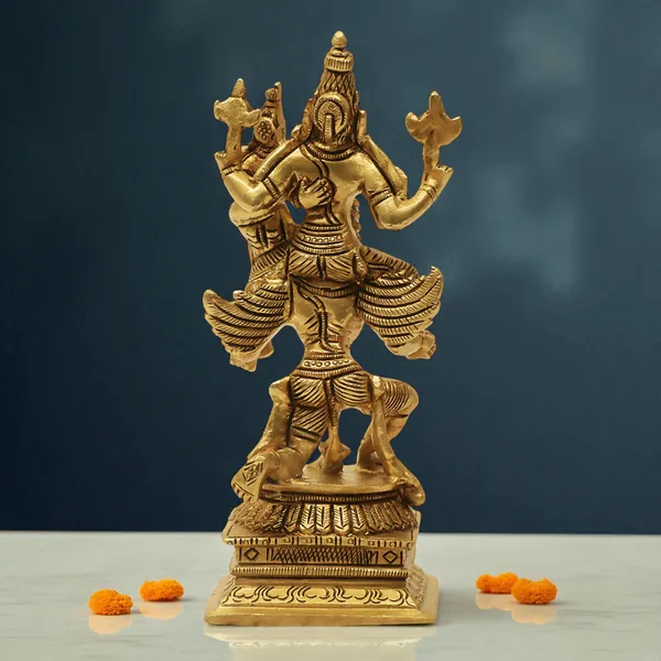 Antique_Brass_Set_Of_Lakshmi_Vishnu_Ji_Sitting_On_Garun_Dev_Murti_Maa_Laxmi_Vishnu_Resting_Idol_Lakshmi_Narayan_Statue_For_Home_Temple_Diwali_Pooja
