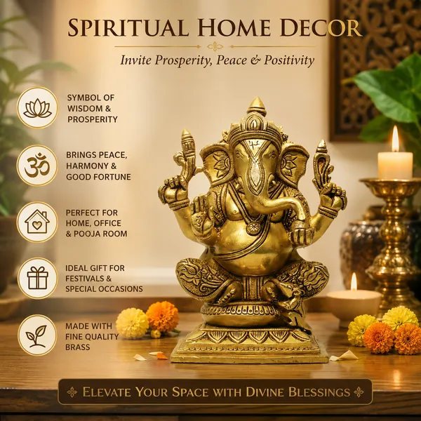 Antique_Brass_Ganesh_Idol_For_Home_Pooja_,Ganesh_Murti_For_Gift_Vinayaka_Idol_Vinayagar_Statue_For_Home_Decor,_Office_Desk,_Showpiece,_House_Warming