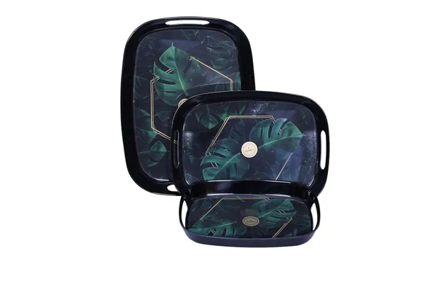 Dinewell_Mapple_Melamine_Tropical_Leave_Elegent_Design_100%_Pure_Melamine_Tray