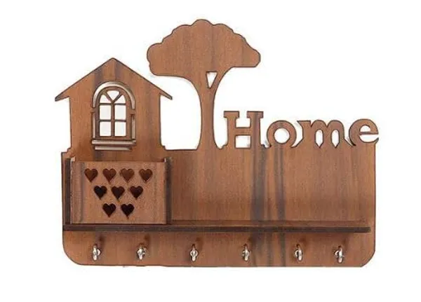 Decorative_Wooden_Key_Holder_for_Wall,_Home_Design_with_6_Hooks_|_Wall_Decorative_Key_Holder_|_Brown