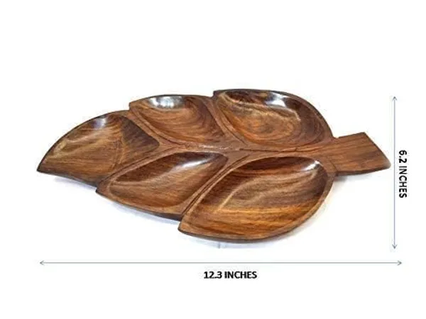 Wooden_Serving_Platter,_Leaf-Shaped_Design_with_5_Compartments,_Premium_Acacia_Wood