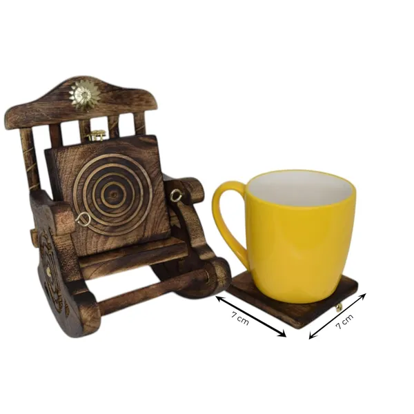 Wooden_Rocking_Chair_Coaster_Holder_Set_with_6_Carved_Drink_Coasters,_Rustic_Brown