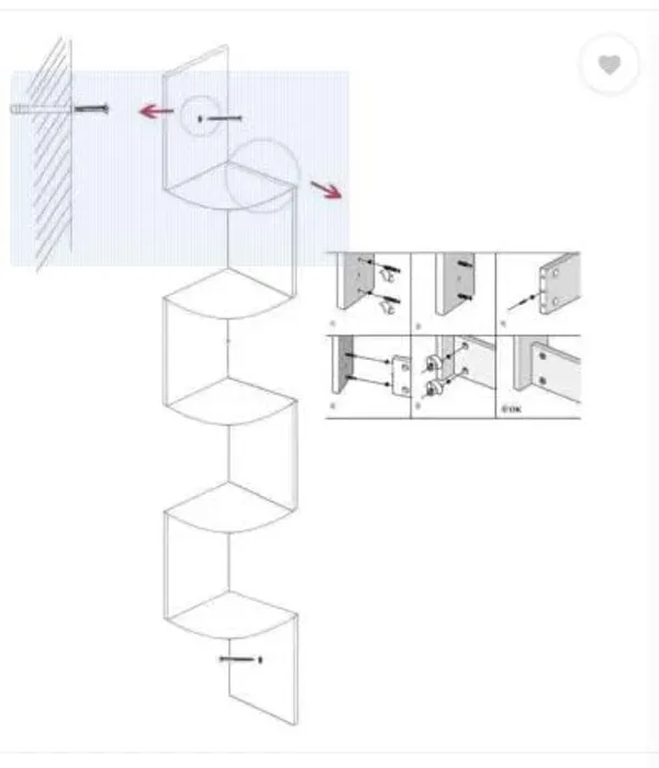Orange_Wall_Shelf,_5-Tier_Zigzag_Design,_MDF_Wooden