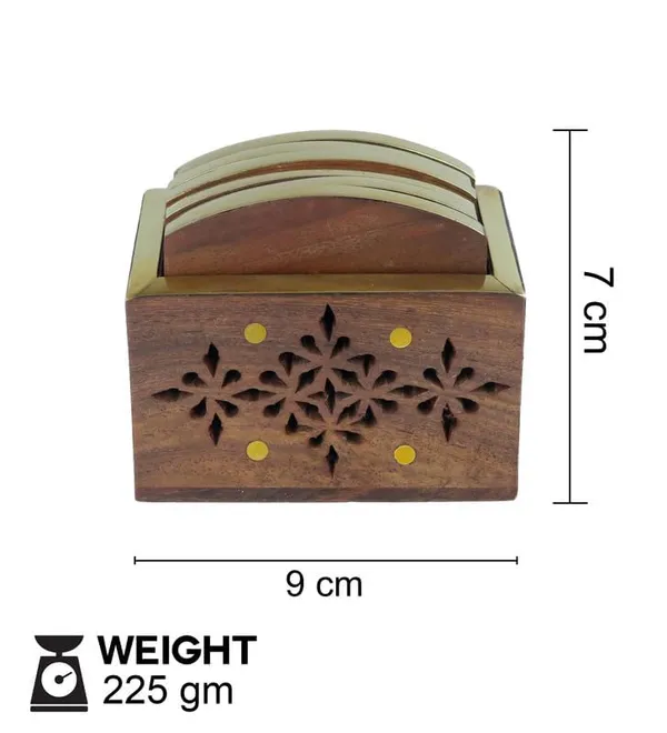 Wooden_Drink_Coaster_Set_with_Brass_Inlay_and_Decorative_Holder,_Carved_Snowflake_Design