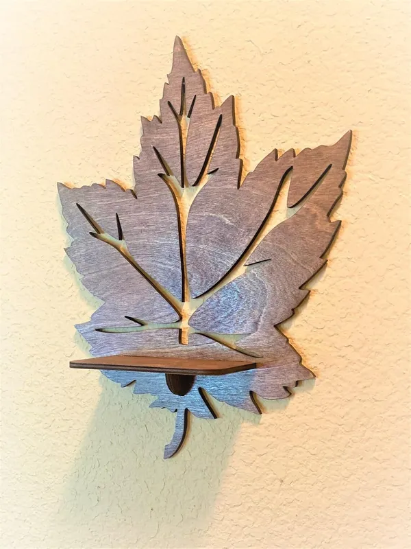 Decorative_Wooden_Key_Holder_for_Wall,_Home_Design_with_6_Hooks_with_Decorative_Wooden_Leaf_Wall_Shelf,_MDF_Laser_Cut,_Wall_Mounted_Display_Rack_(Combo_Pack)