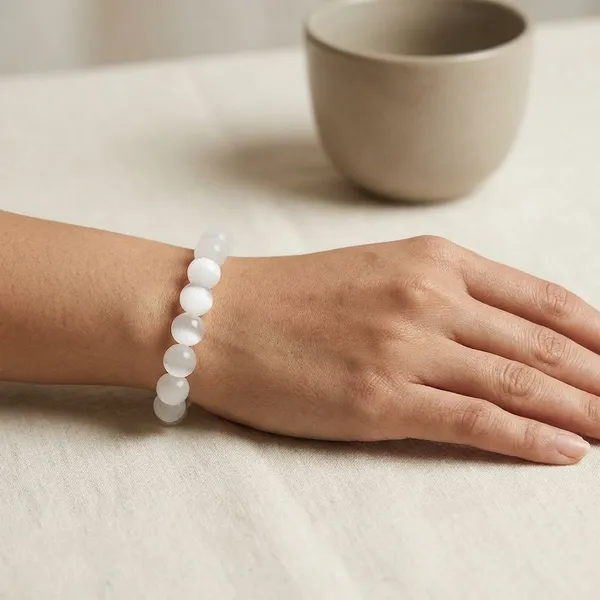 White_Premium_Selenite_Bracelet