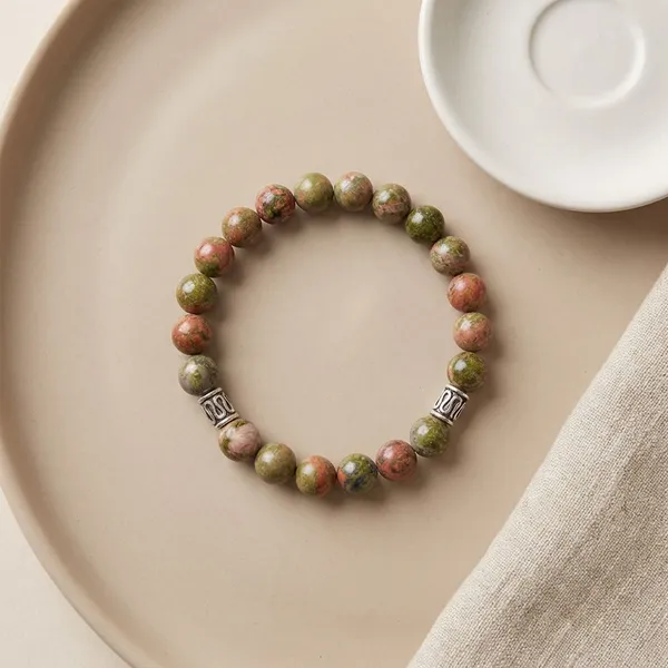Multicolor_Premium_Unakite_Bracelet