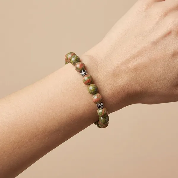 Multicolor_Premium_Unakite_Bracelet