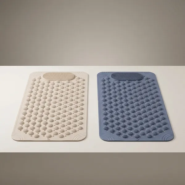 Pack_Of_2_Beige_Grey_Anti_Skid_Bathroom_Floor_Mat_Foot_Scrubber_Quick_Dry_Durable_Anti_Slip_69_X_36_Cm