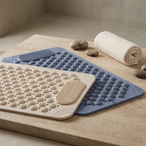 Pack_Of_2_Beige_Grey_Anti_Skid_Bathroom_Floor_Mat_Foot_Scrubber_Quick_Dry_Durable_Anti_Slip_69_X_36_Cm