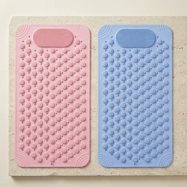 Pack_Of_2_Pink_Blue_Anti_Skid_Bathroom_Floor_Mat_Foot_Scrubber_Quick_Dry_Durable_Anti_Slip_69_X_36_Cm