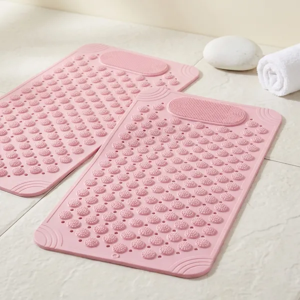 Pack_Of_2_Pink_Rubber_Anti_Skid_Bathroom_Floor_Mat_69_X_36_Cm