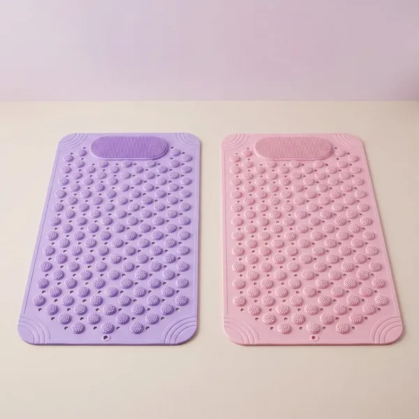 Pack_Of_2_Purple_Pink_Anti_Skid_Bathroom_Floor_Mat_Foot_Scrubber_Quick_Dry_Durable_Anti_Slip_69_X_36_Cm