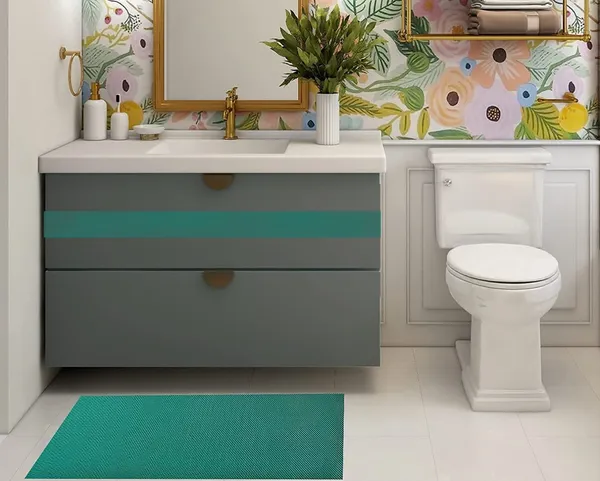 Green_Waterproof_Jali_Rubber_Bathroom_Swimming_Pool_Anti_Skid_Bath_Mat