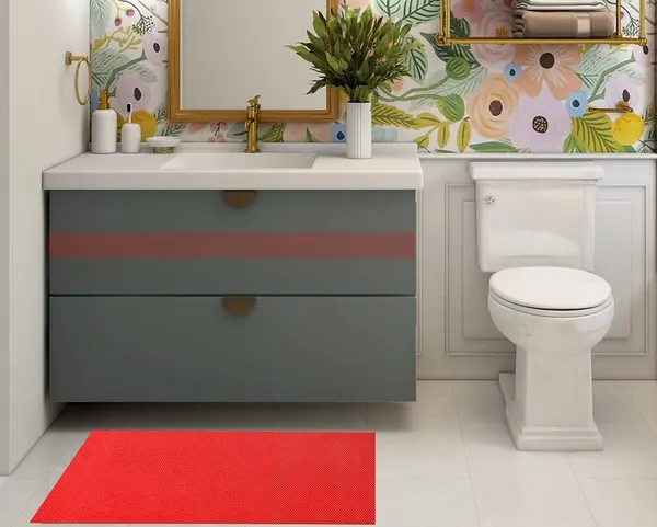 Red_Waterproof_Jali_Rubber_Bathroom_Swimming_Pool_Anti_Skid_Bath_Mat