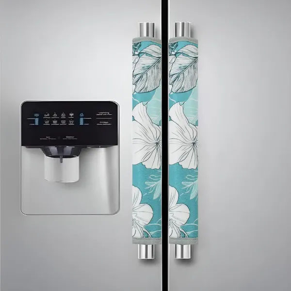 Pack_Of_2_White_Fridge_Handle_Cover_Non_Woven_Printed_Set