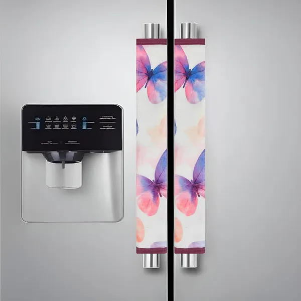 Pack_Of_2_Pink_Fridge_Handle_Cover_Non_Woven_Printed_Set