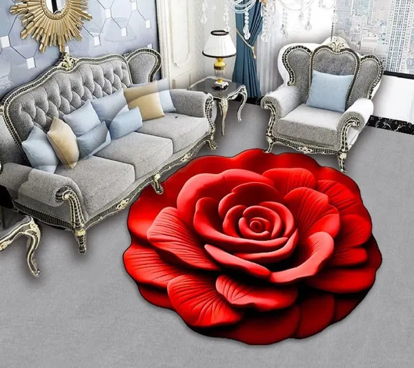 Red_Floral_Plush_Diatomaceous_Earth_Floor_Mat_Soft_Super_Absorbent_Quick_Dry_Anti_Slip