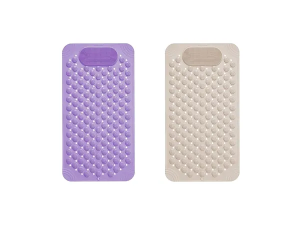 Pack_Of_2_Purple_Beige_Rubber_Anti_Skid_Bathroom_Floor_Mat_69_X_36_Cm