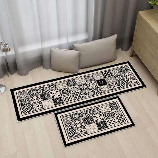 Pack_Of_2_Blue_Kitchen_Floor_Mat_Combo_Anti_Slip_Rubber_Runner_Printed_Set_18_X_28_Inch_And_18_X_54_Inch