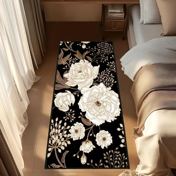Floral_Printed_Polypropylene_Anti_Skid_Washable_Soft_Bedside_Runner_Carpet_40_X_120_Cm