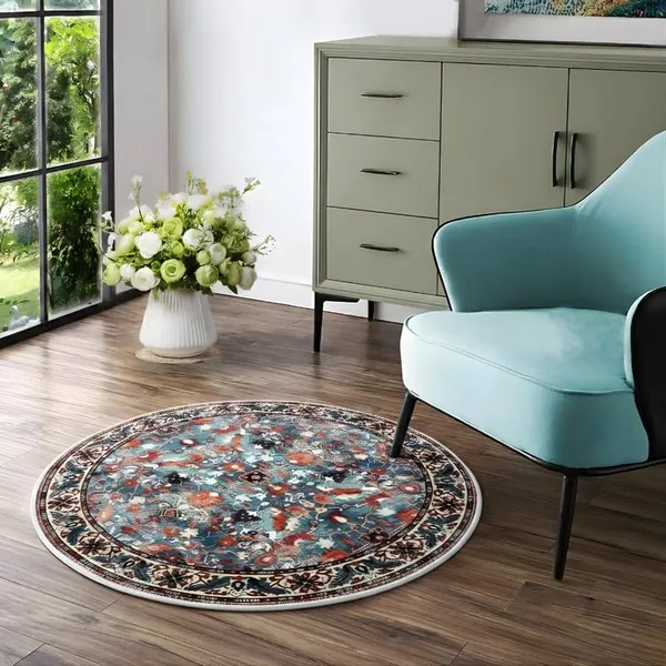 Jewel_Tones_Fabric_Round_Decorative_Floral_Rug