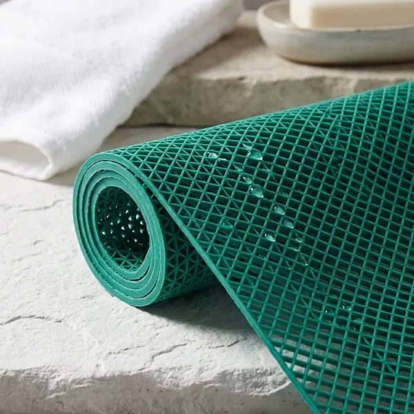 Green_Waterproof_Jali_Rubber_Bathroom_Swimming_Pool_Anti_Skid_Bath_Mat