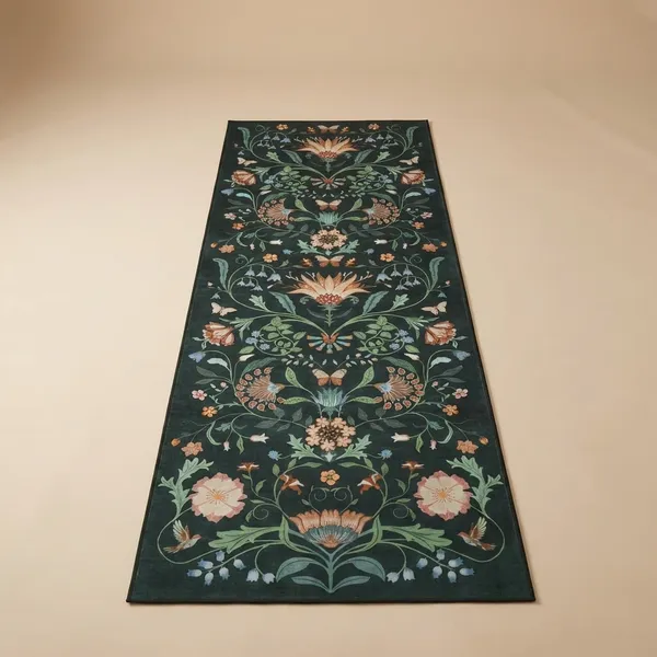 Floral_Printed_Polypropylene_Anti_Skid_Washable_Soft_Bedside_Runner_Carpet_40_X_120_Cm