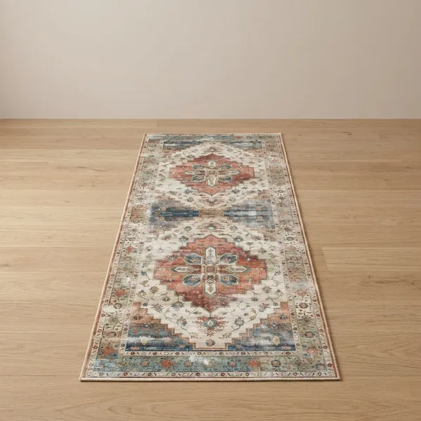 Grey_Floral_Printed_Polypropylene_Anti_Skid_Washable_Soft_Bedside_Runner_Carpet_40_X_120_Cm