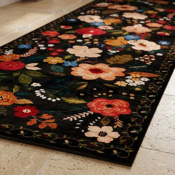 Traditional_Floral_Printed_Polypropylene_Anti_Skid_Washable_Soft_Bedside_Runner_Carpet_40_X_120_Cm