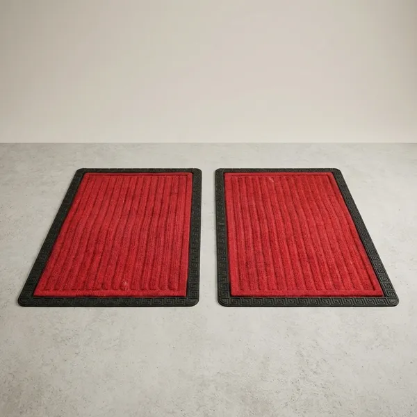 Pack_Of_2_Red_Rubber_Coir_Moulded_Entryway_Rug_Indoor_Covered_Door_Entrance_Mat