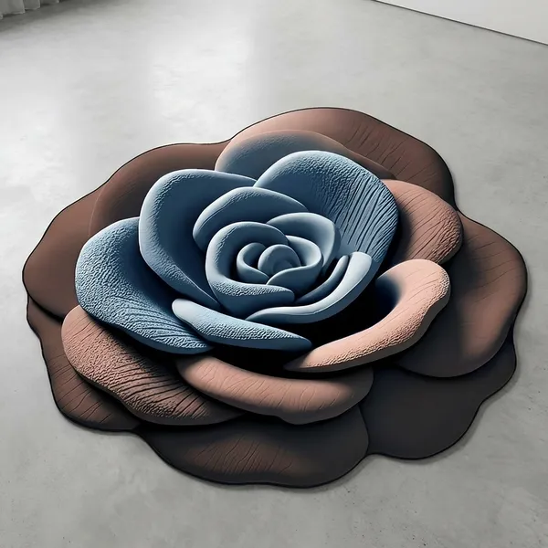 Brown_Floral_Plush_Diatomaceous_Earth_Floor_Mat_Soft_Super_Absorbent_Quick_Dry_Anti_Slip