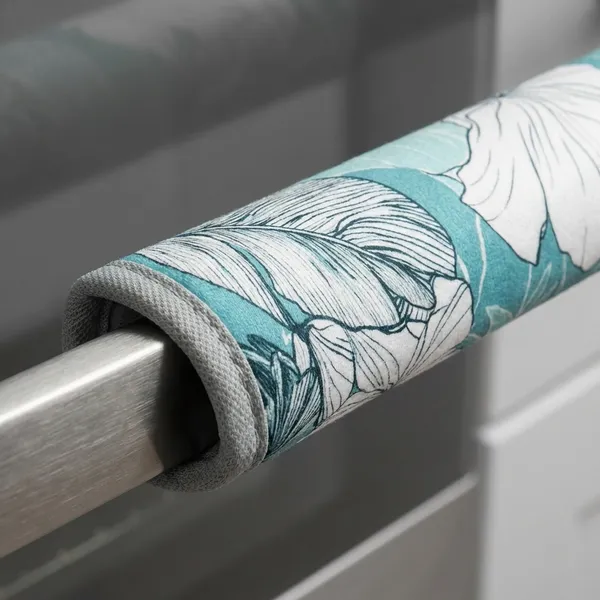 Pack_Of_2_Sky_Blue_Fabric_Refrigerator_Handle_Cover