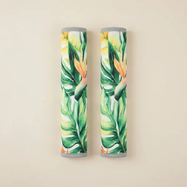 Pack_Of_2_Green_Fridge_Handle_Cover_Non_Woven_Printed_Set