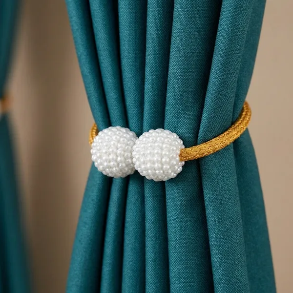 Pack_Of_4_Gold_Pvc_Curtain_Magnetic_Holder_Tassel_Tie_Back