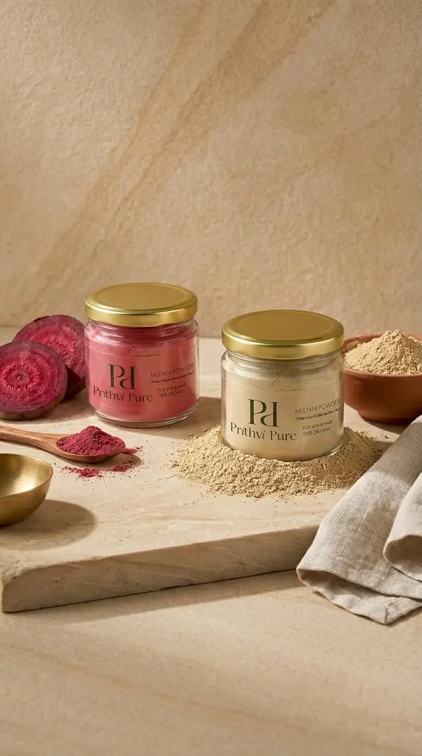 Multani_Mitti_&_Beetroot_Powder_Combo_|_100%_Organic_Face_&_Hair_Pack_|_Double_Filtered_Fuller’s_Earth_for_Natural_Glow_&_Skin_Brightening_|_Deep_Cleansing_Clay_Mask_-_Pack_of_2