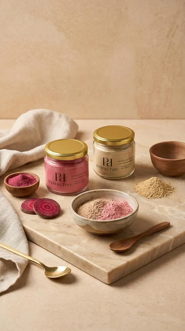 Multani_Mitti_&_Beetroot_Powder_Combo_|_100%_Organic_Face_&_Hair_Pack_|_Double_Filtered_Fuller’s_Earth_for_Natural_Glow_&_Skin_Brightening_|_Deep_Cleansing_Clay_Mask_-_Pack_of_2