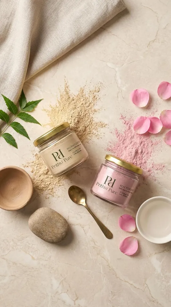 100%_Organic_Multani_Mitti_Powder_with_Rose_Extract_|_Double_Filtered_Fuller’s_Earth_for_Face_&_Hair_|_Skin_Brightening,_Oil_Control_&_Acne_Care_Mask