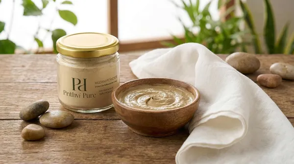 Multani_Mitti_300_gm_|_100%_Organic_Double_Filtered_Yellow_Mud_|_Face_Pack_for_Skin_&_Hair_|_Natural_Exfoliating_&_Soothing_Fuller's_Earth_Powder_|