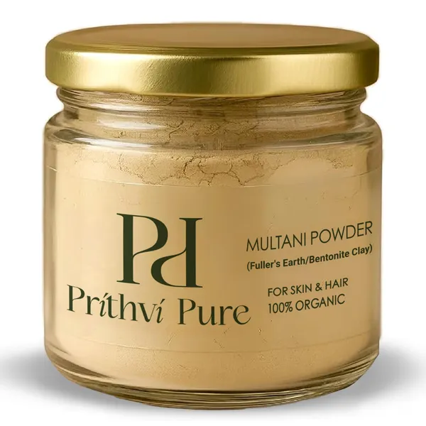 Multani_Mitti_300_gm_|_100%_Organic_Double_Filtered_Yellow_Mud_|_Face_Pack_for_Skin_&_Hair_|_Natural_Exfoliating_&_Soothing_Fuller's_Earth_Powder_|