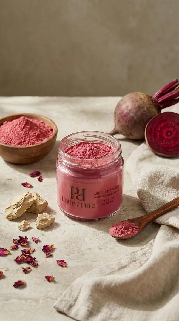 Beetroot_Multani_Mitti_Face_Pack_Powder_300_Gm_|_Natural_Skin_Brightening_Clay_|_Tan_Removal,_Oil_Control_&_Glow_|_Herbal_Face_Mask_for_Oily_&_Dull_Skin