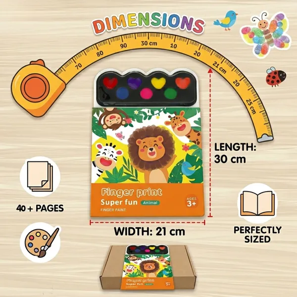 Animal_Finger_Painting_Activity_Book_with_7_Washable_Colors_|_Mess-Free_Finger_Print_Art_Kit_