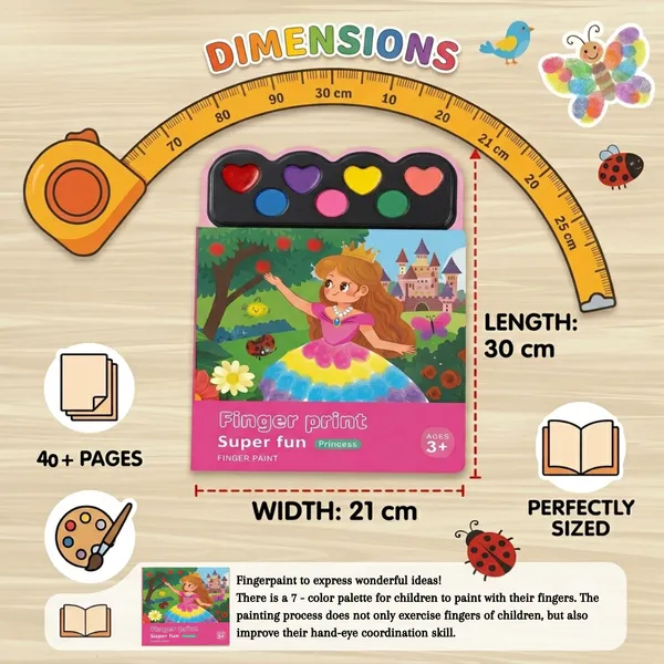 Princess_Finger_Painting_Activity_Book_with_7_Washable_Colors_|_Mess-Free_Finger_Print_Art_Kit_