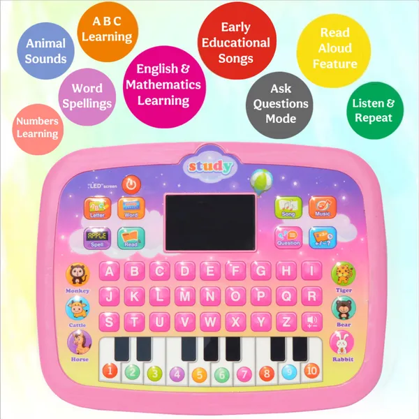 Pink_Premium_Plastic_Talking_Tablet_For_Kids