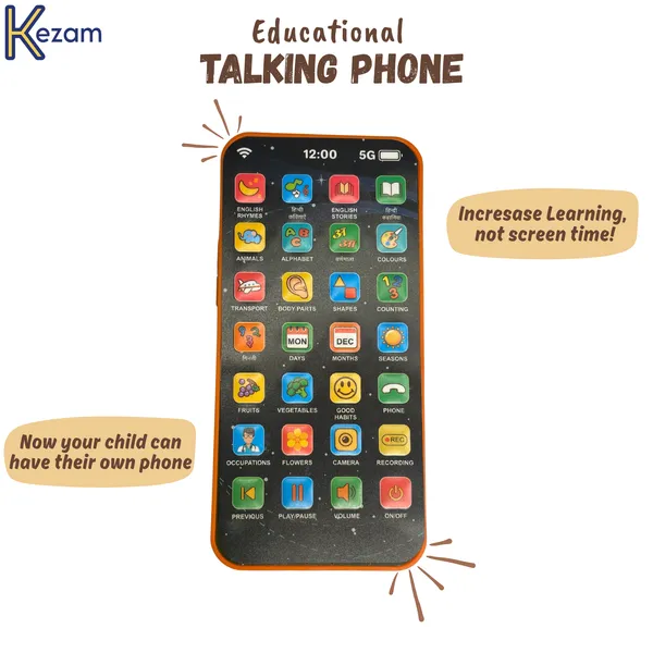 Black_Premium_Plastic_Talking_Phone_For_Kids